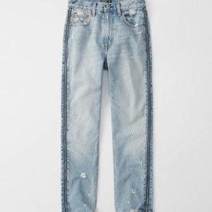 Abercrombie Side Zipper Mom Jeans